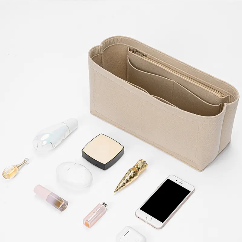 EverToner Felt Insert Organizer For Goyard GM PM Mini Tote Bag Womens Handbag Inner Purse Travel Cosmetic Liner Bags Shaper