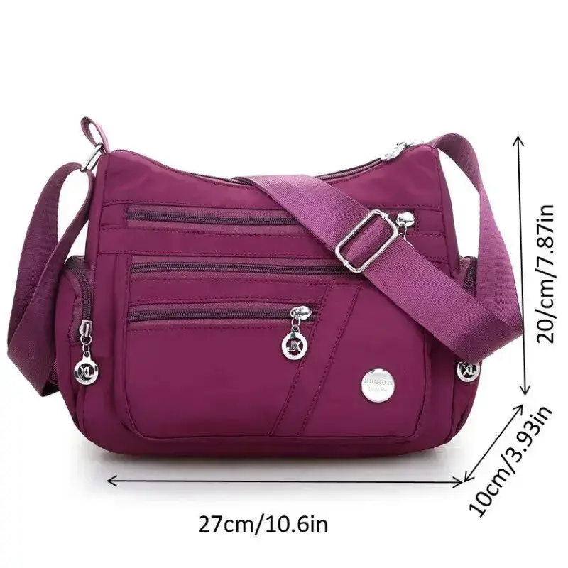 Crossbody for Women Waterproof Tote Casual Nylon Purse Handbag RFID Lightweight Messenger Bag