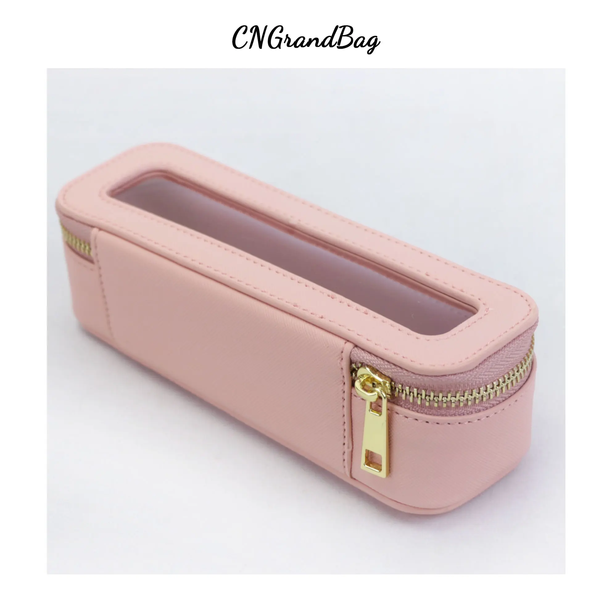 Customized Letters Colorful Classic Saffiano Portable Travel Clear PVC Cosmetic Bag TPU Wash Bag Makeup Brush Storage Bag Gift