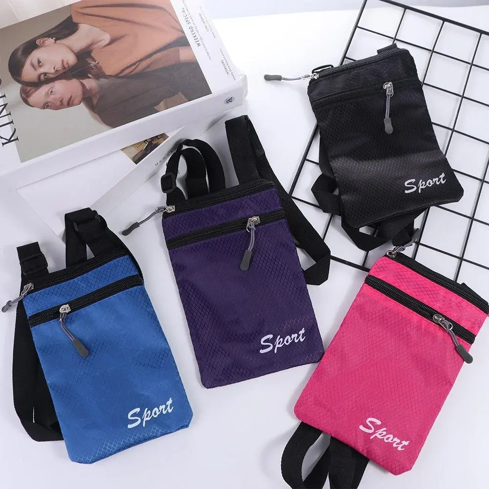 Traveling Outdoor Small Over The Shoulder Simple Fashion Storage Bag Letter Mobile Phone Bag Messenger Bag