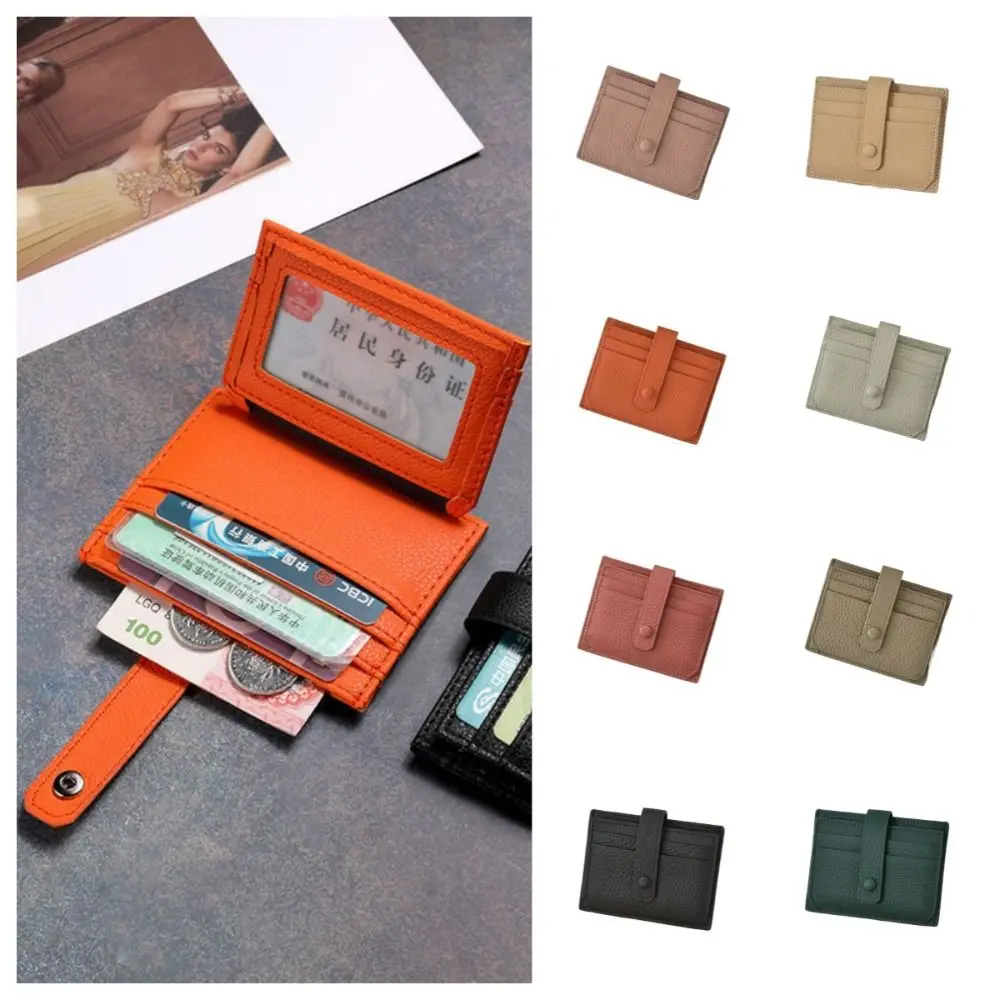 Multi-card Slot Card Holder Ultra Thin Multi Card Pockets Credit Card Holder Card Clip Change Storage Coin Purse Women