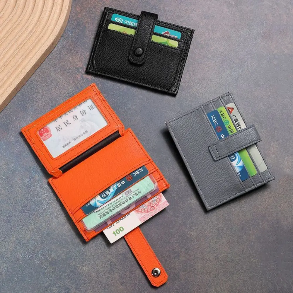 Multi-card Slot Card Holder Ultra Thin Multi Card Pockets Credit Card Holder Card Clip Change Storage Coin Purse Women