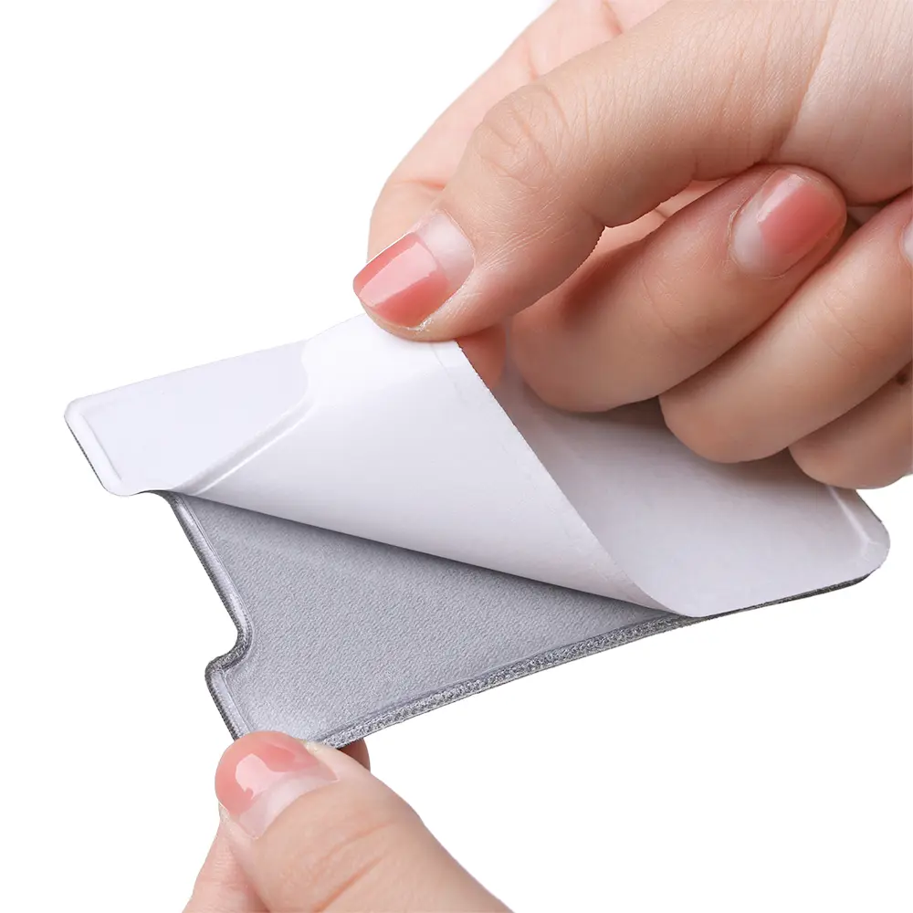 Unisex Adhesive Sticker Phone Pocket Stick On Card Wallet High Quality Stretchy Cell Phone Credit Card Sleeve Pouch