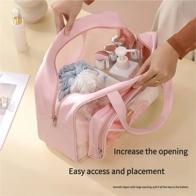 Women Travel Storage Bag Cosmetic Bag Makeup Bag Travel Organizer Bags PVC Waterproof Washbag Transparent Cosmetic Cases