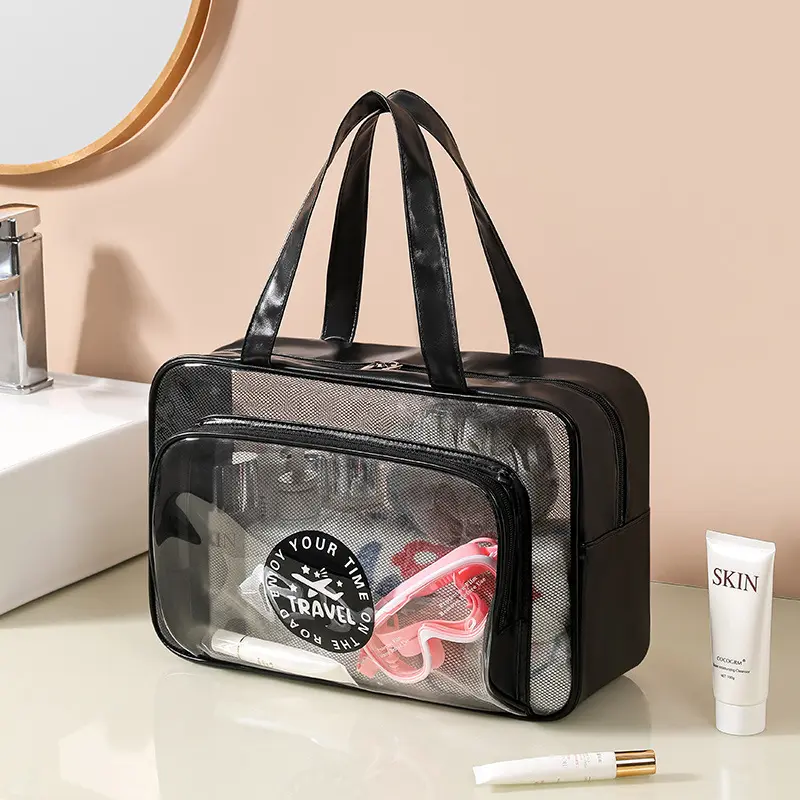 Women Travel Storage Bag Cosmetic Bag Makeup Bag Travel Organizer Bags PVC Waterproof Washbag Transparent Cosmetic Cases