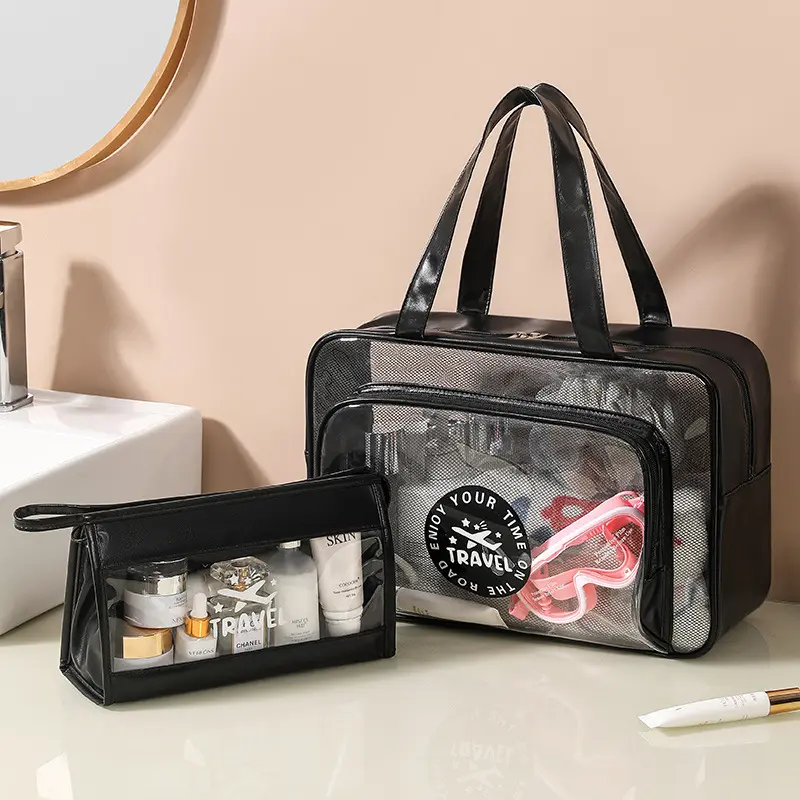 Women Travel Storage Bag Cosmetic Bag Makeup Bag Travel Organizer Bags PVC Waterproof Washbag Transparent Cosmetic Cases