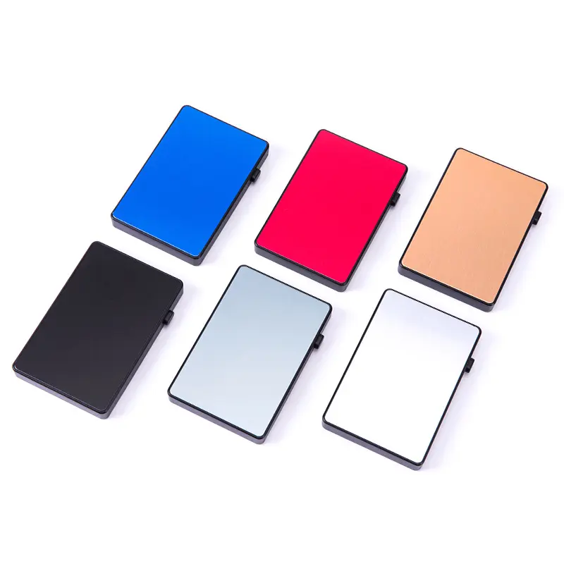 YUECIMIE New Slim Small Card Wallet RFID Pop-up Push Button Bank Credit Card Case Holder Thin Smart Metal Wallet For Man Women