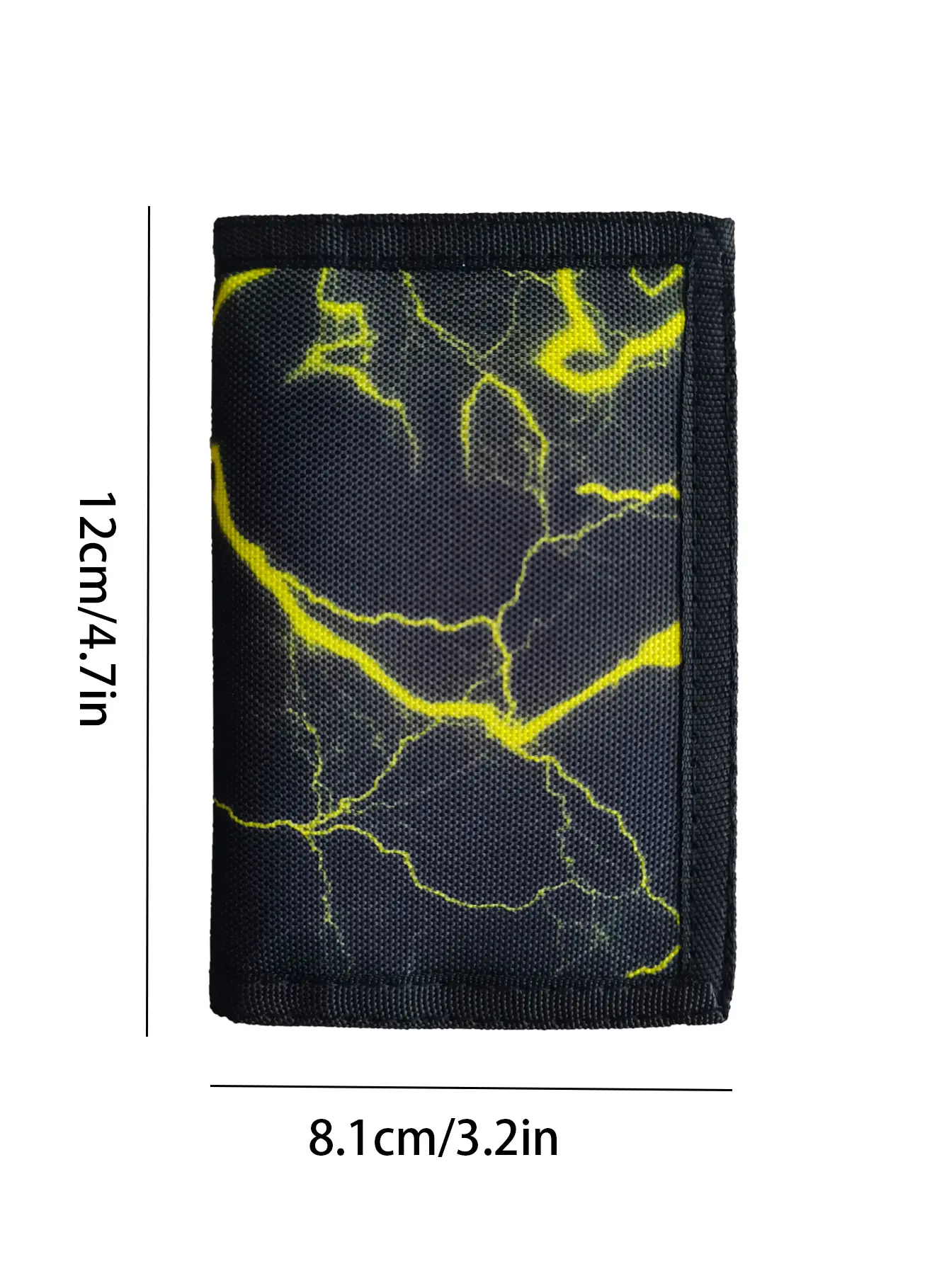 1pc Simple lightning Tri-Fold Wallet, Suitable For Kids & Teenagers Daily Use, Birthday Gift