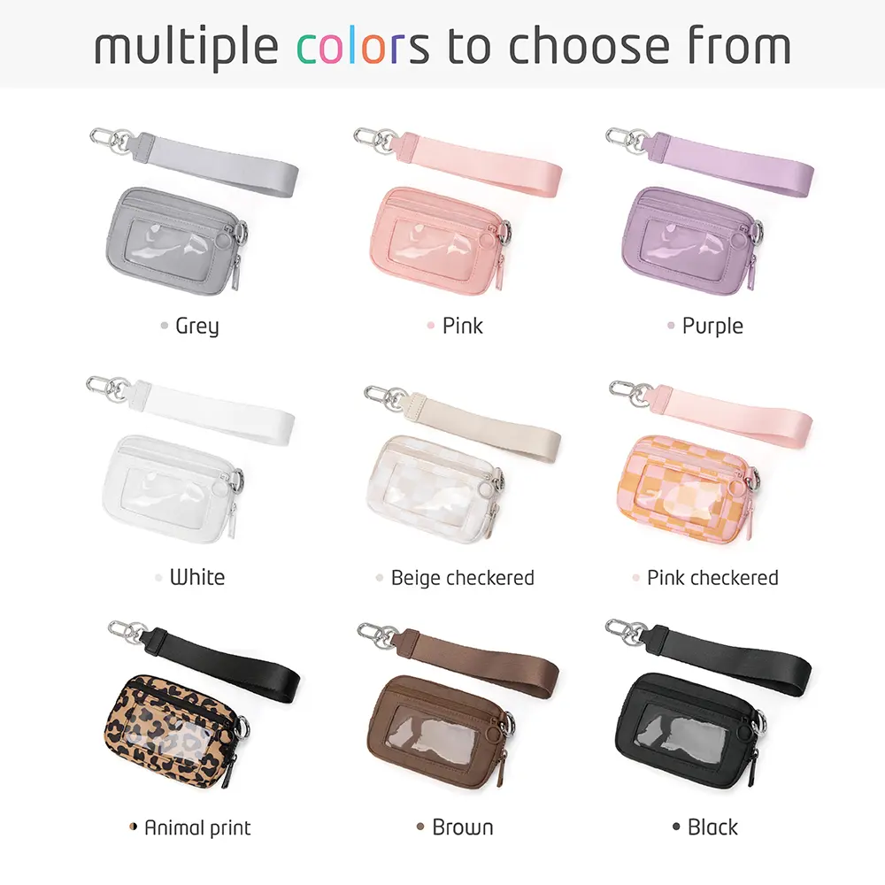 Women Coin Wallet Female Purse Card Holder Coin Purse Short Wallets Small Purse Zipper Keychain Clutch Bag Wallet