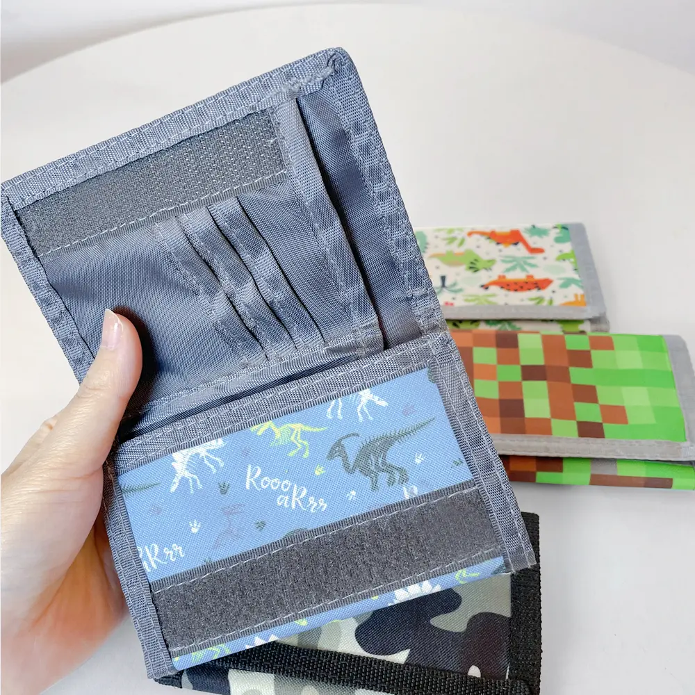 Children's Trifold Wallets Girls Boys Fashion Portable Card Holder Classic Multifunctional Short-style Coin Purse