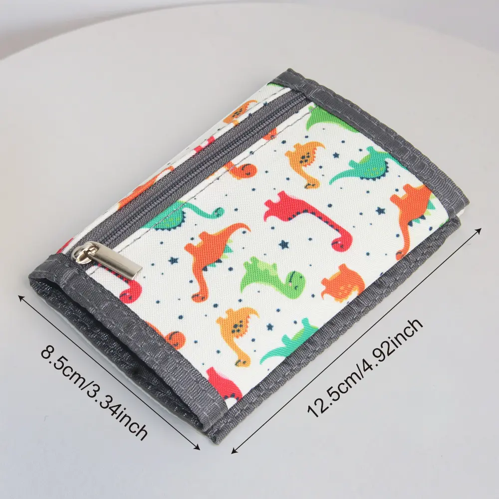 Children's Trifold Wallets Girls Boys Fashion Portable Card Holder Classic Multifunctional Short-style Coin Purse