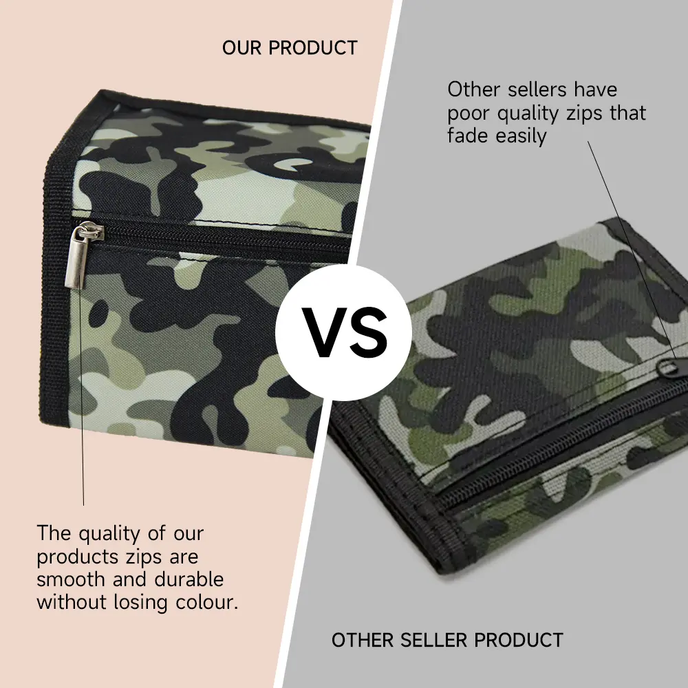 Camouflage  Wallets  For Men, Women and Kids Card Holder   Mini Wallet  Coin Money Bag Folding Wallet Gift