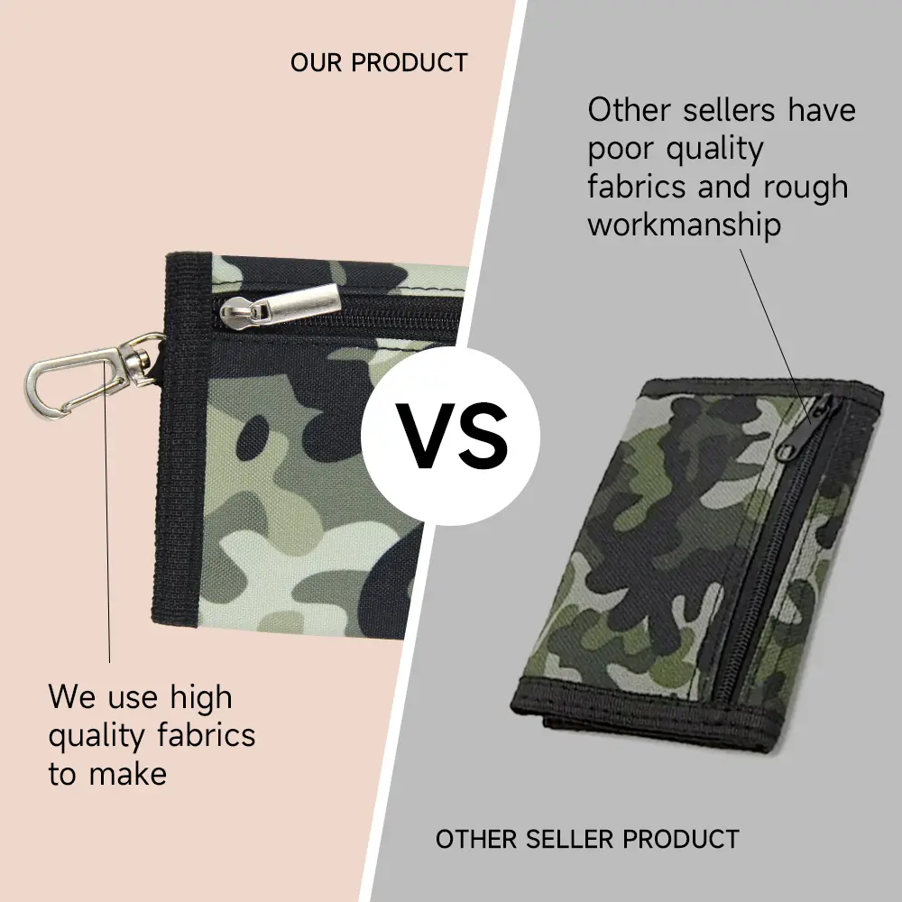 Camouflage  Wallets  For Men, Women and Kids Card Holder   Mini Wallet  Coin Money Bag Folding Wallet Gift