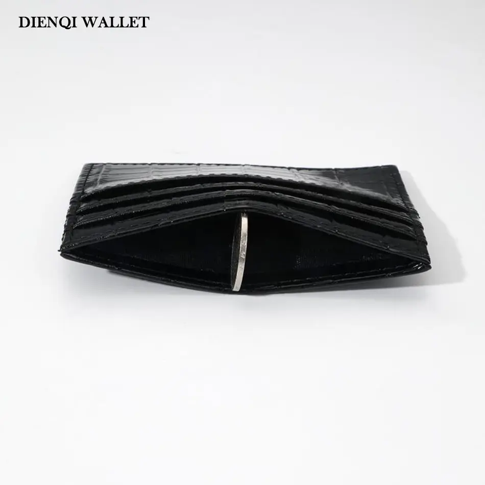 Women's Simple Plain Crocodile Pattern Wallet Casual Slim Wallet Minimalist Cardholder Multi-slot Card Holder for Women & Girls