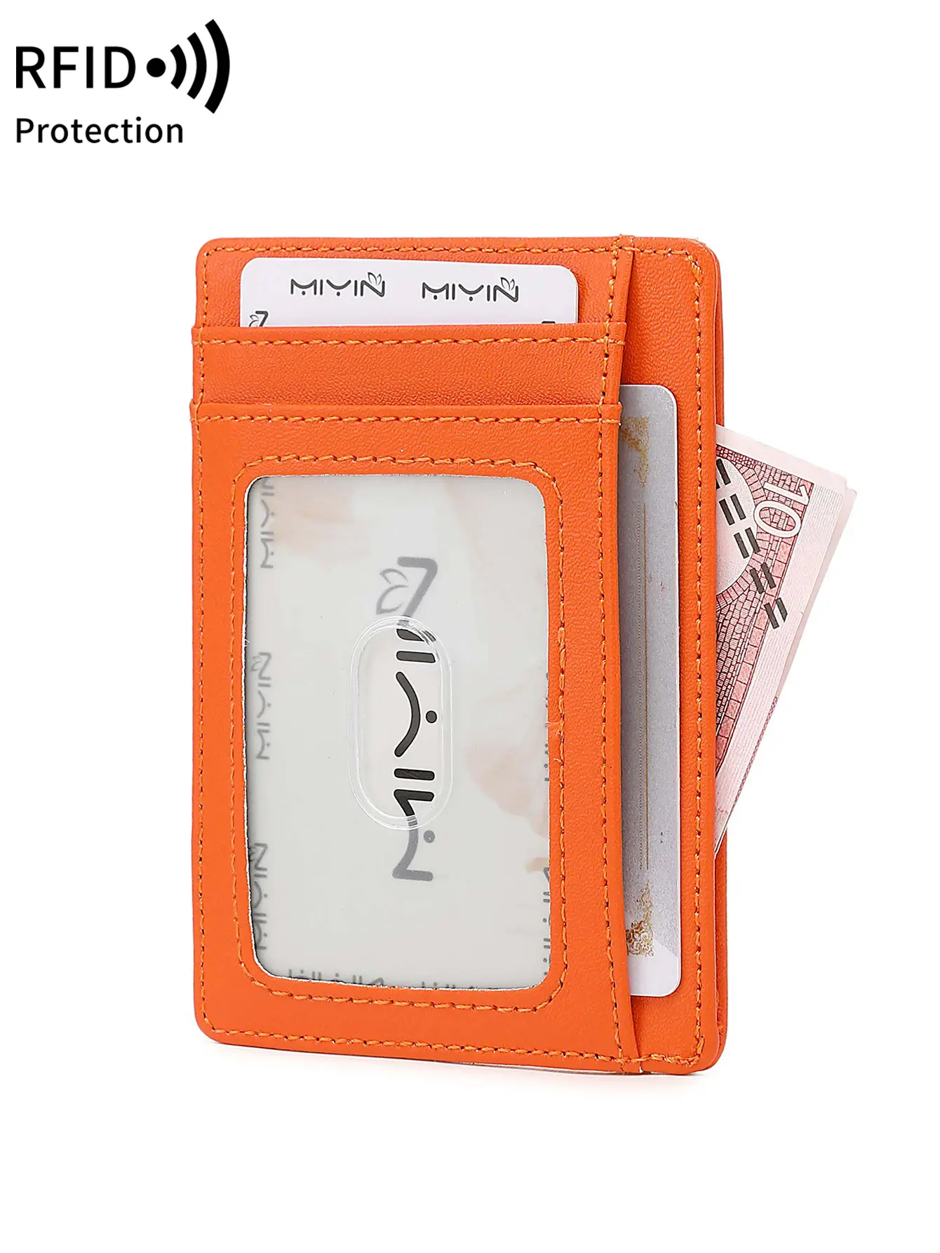 RFID Blocking Credit Card Wallet Ultra-thin Simple Apple Airtag Case ID Card Holder Men and Women Carbon Fiber Tracker Wallet