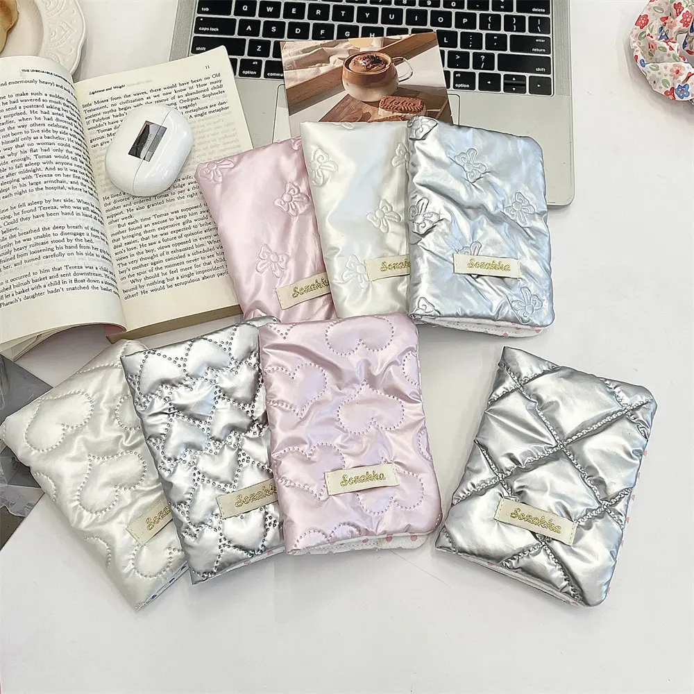 Women's Card Holders Korean Bow Cute Kawaii Sweet Storage Bag MultiFunctional Passport Ticket And Document Storage Card Bags
