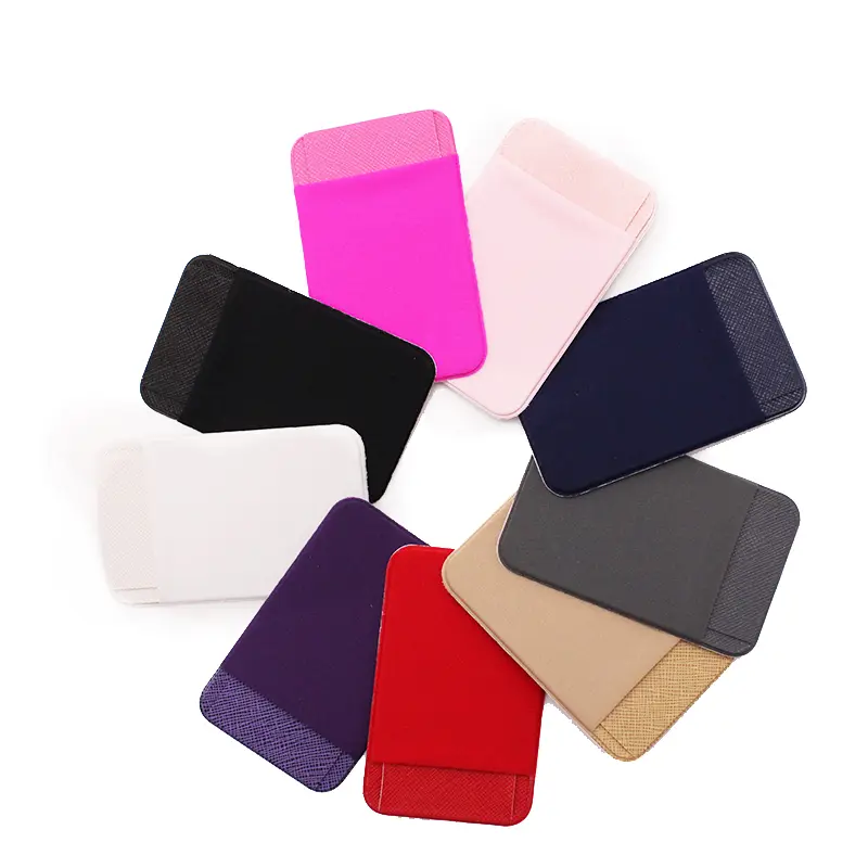 Phone Card Holder Wallet Case Phone Wallet Stick On Credit Card Holder Phone Pocket for Almost All Cell Phone
