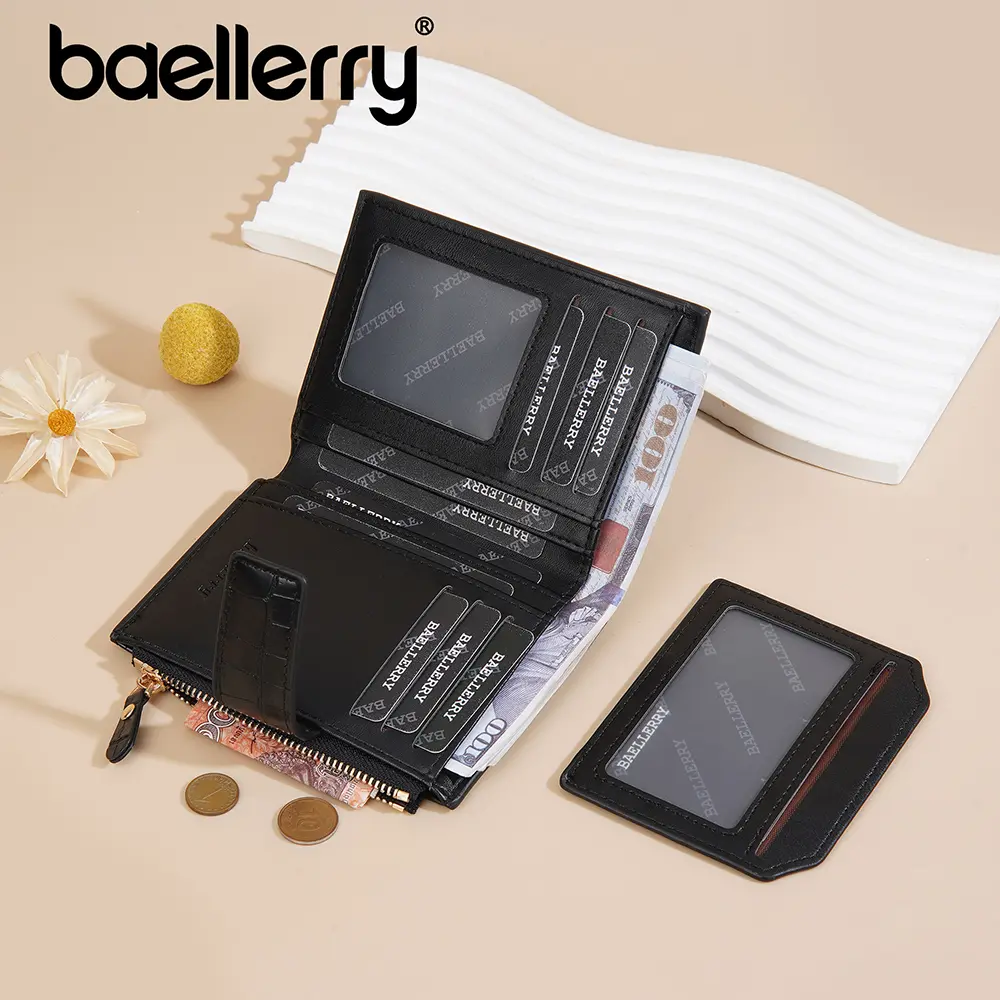 Baellerry High Quality Women Short Wallets Simple Zipper Coin Pocket Female Purses Brand Credit Card Holder Women's Wallet
