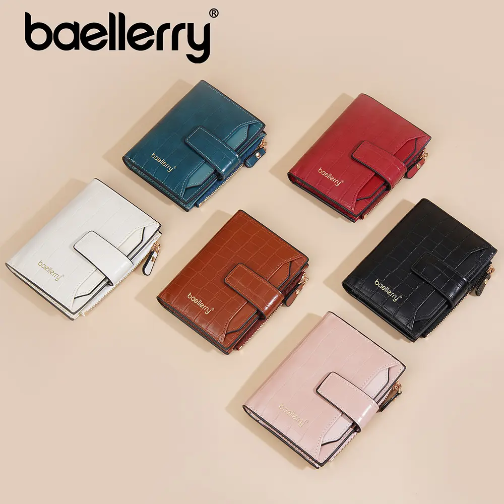 Baellerry High Quality Women Short Wallets Simple Zipper Coin Pocket Female Purses Brand Credit Card Holder Women's Wallet