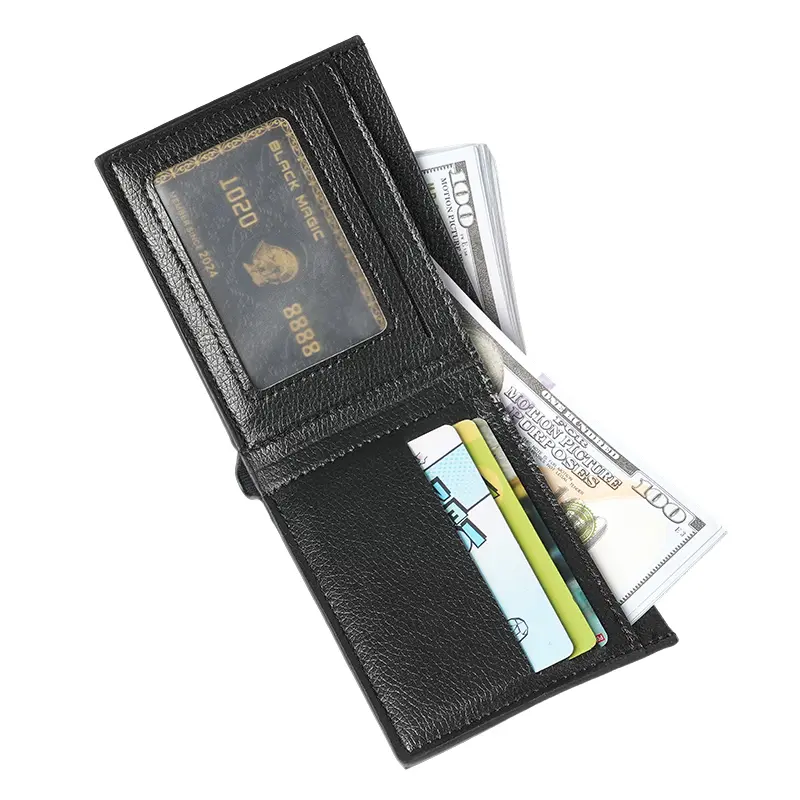 New cross-border supply pu change wallet wallet men's short multi-card large-capacity wallet factory wholesale