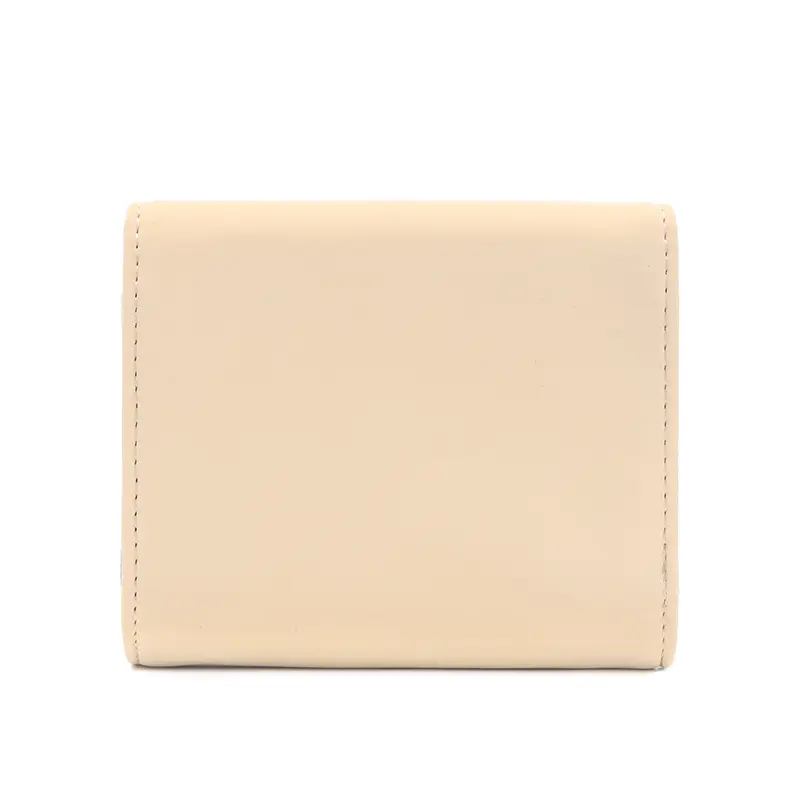 Wallet women's short 2024 summer new women's flower pendant three fold bag large capacity folding multi-functional student coin