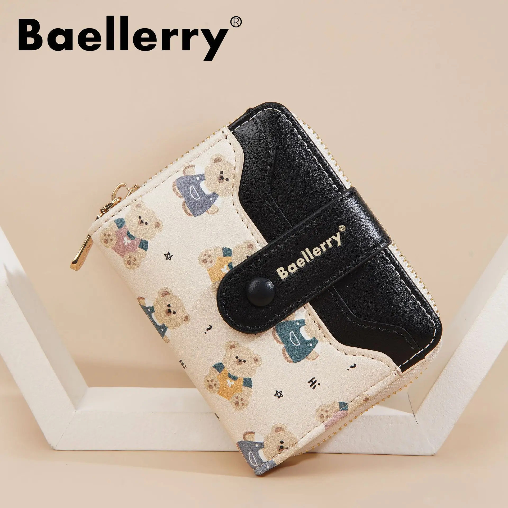 Baellerry New Women Wallets Luxury Brand Coin Pocket Zipper Female Purses High Quality Card Holder Cute Women's Wallet