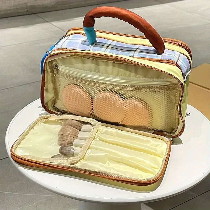 Large Capacity Waterproof Oxford Cloth Travel Kit Makeup Bag Durable Cosmetic Organizer Toiletries Storage Wash Handbag