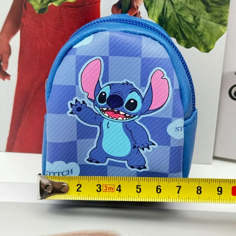 Stitch Coin Purse Disney Cartoon Cute Figure Creative Mini Backpack Pendant Keychain Headphone Data Cable Storage Small Wallet