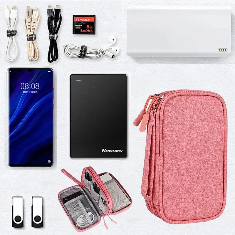 Travel Cable Bag Portable Digital Storage Pouch Charger Data Cable USB Bag Organizer Waterproof Electronic Accessory Storage Bag