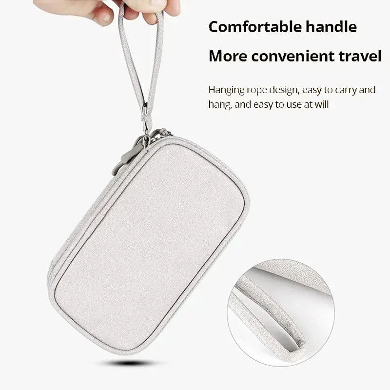 Travel Cable Bag Portable Digital Storage Pouch Charger Data Cable USB Bag Organizer Waterproof Electronic Accessory Storage Bag