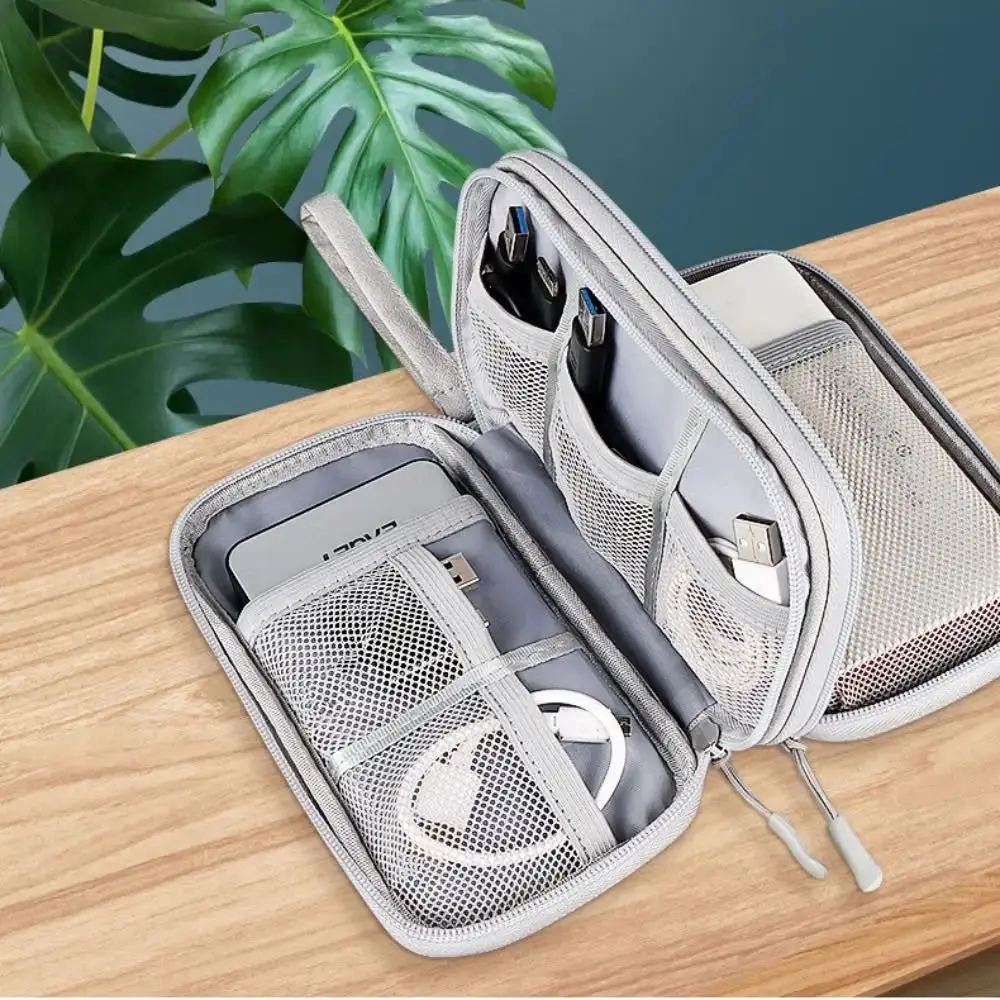 Travel Cable Bag Portable Digital Storage Pouch Charger Data Cable USB Bag Organizer Waterproof Electronic Accessory Storage Bag