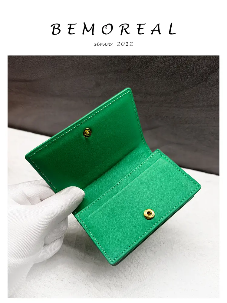 Luxury Design Genuine Leather Card Holder For Men And Women Cowhide Woven Fashion Mini Wallet Knitting Money Bag Brand Purse