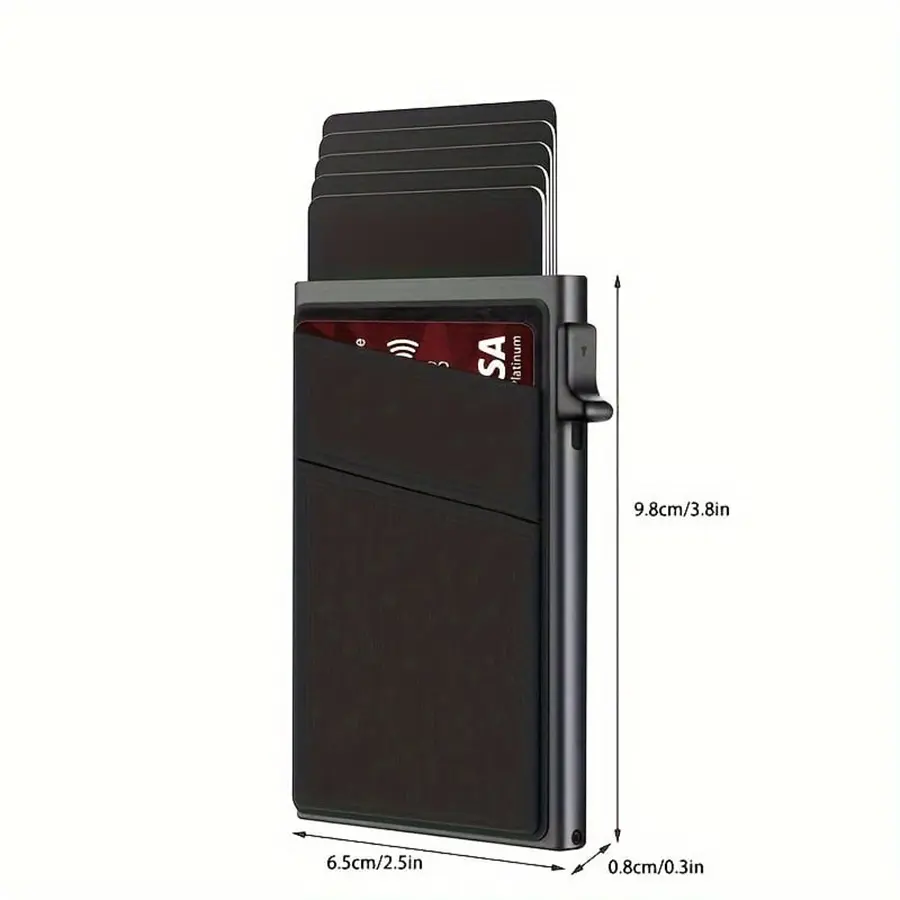 Rfid Credit Card Holder Men Thin Slim Mini Minimalist Wallets Luxury Metal Bank ID Cardholer Case Wallet for Men Carteras Choice
