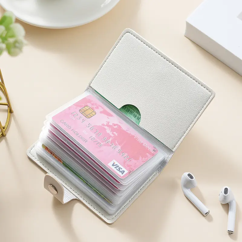 New Floral Card Bag Multiple Cards Slots ID Bank Credit Card Covers for Women Large Capacity Card Holders