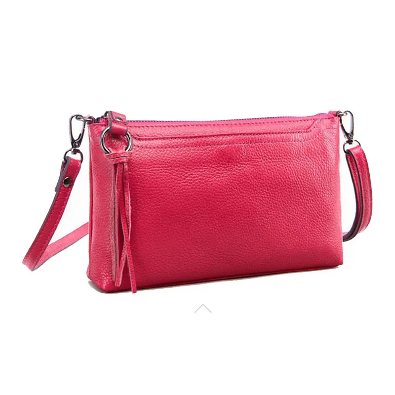 Women Fashion New Small Flap Bag Genuine Leather Chain Bag Female Trend Party Clutch Bag Crossbody Shoulder Bag Yellow G005