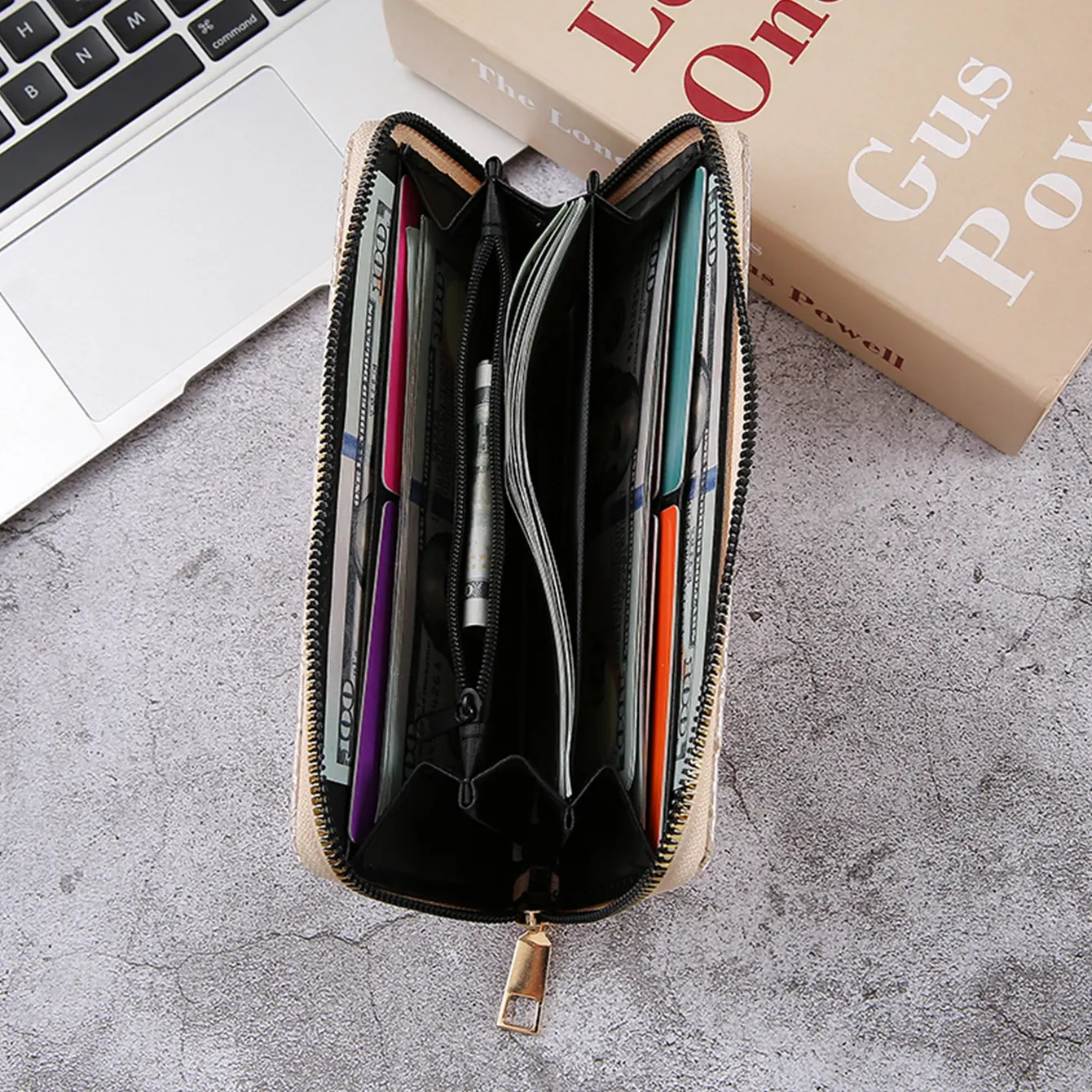 Fashionable Solid Color Wallet With Multiple Functions And Card Slots Large Capacity Banknote Holder For Easy Access