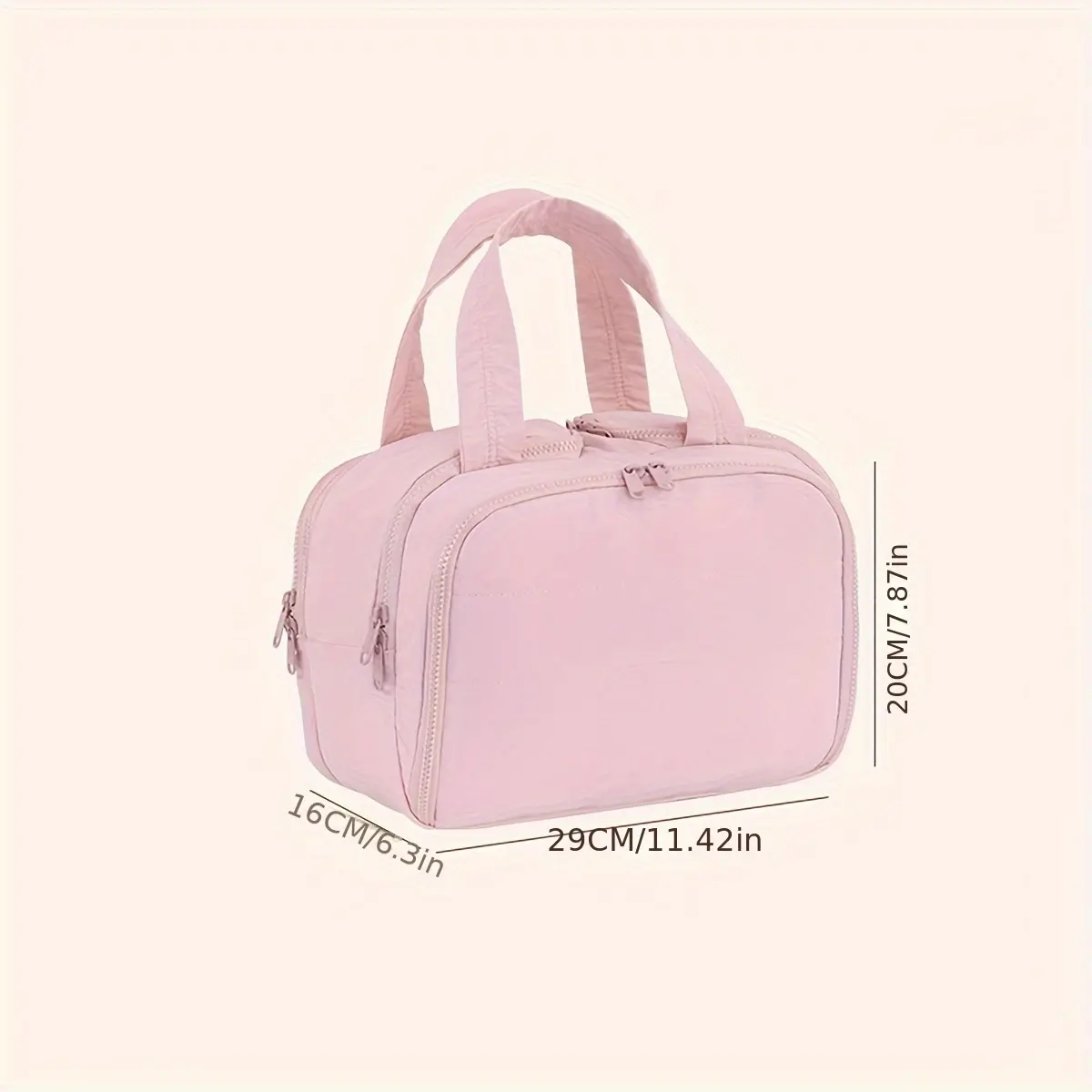Portable Fabric Cosmetic Storage Bag Large Capacity Toiletry Bag Beauty Bag Multifunctional Travel Item Organizer Bag