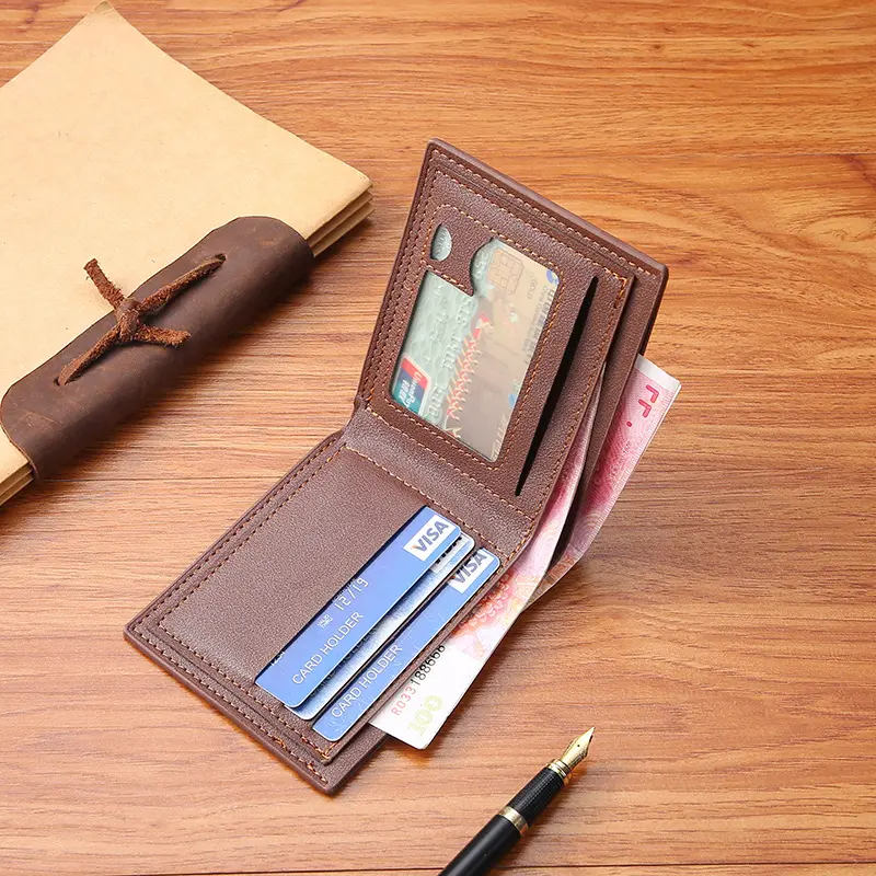 New men's short wallet Korean version of horizontal ribbon color money clip fashion student money clip manufacturers wholesale