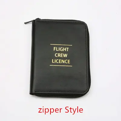 Pilots Credit Card PU Leather Holder High Quality Special Crew Men Folder Fight Licence Case Bag Best Gift