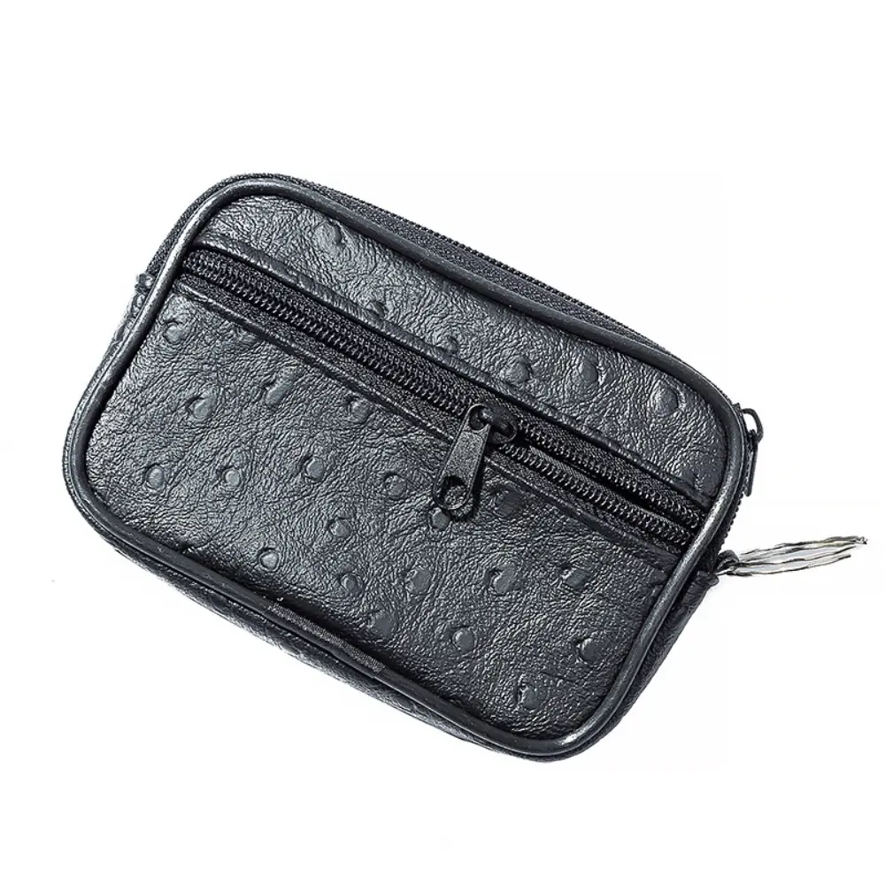 Fashion PU Leather Square Money Bag Card Bag Small Coin Purse Key Holder Man Wallet Storage Bag Mini Zero Money Bag
