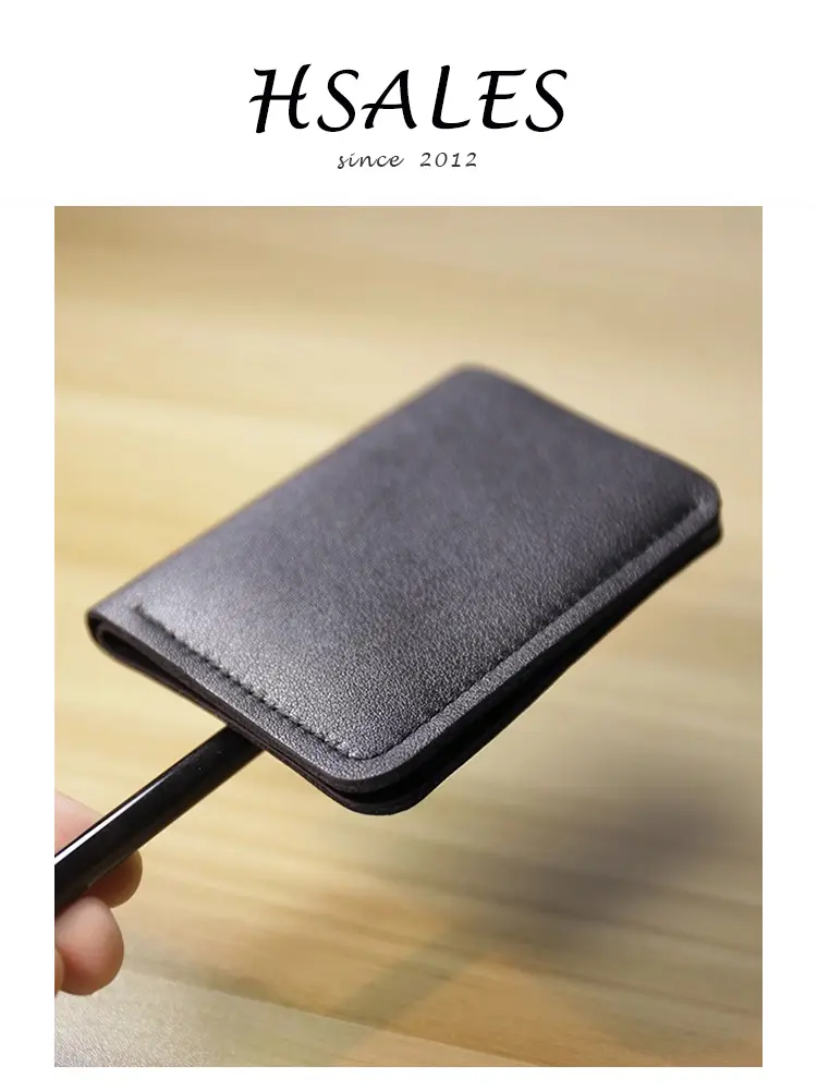 Ultra Thin Genuine Leather Wallet For Men Retro Minimalist Design Card Holder High-grade Cowhide Money Bag Soft Slim Small Purse
