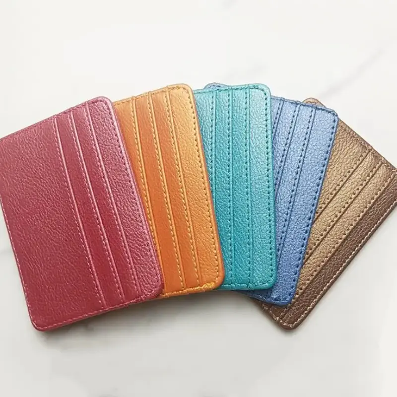 Thin PU Leather Mini Wallet Slim Bank Credit Card Holder Multi Card Slots Men's Business Small ID Case for Man Purse Cardholder