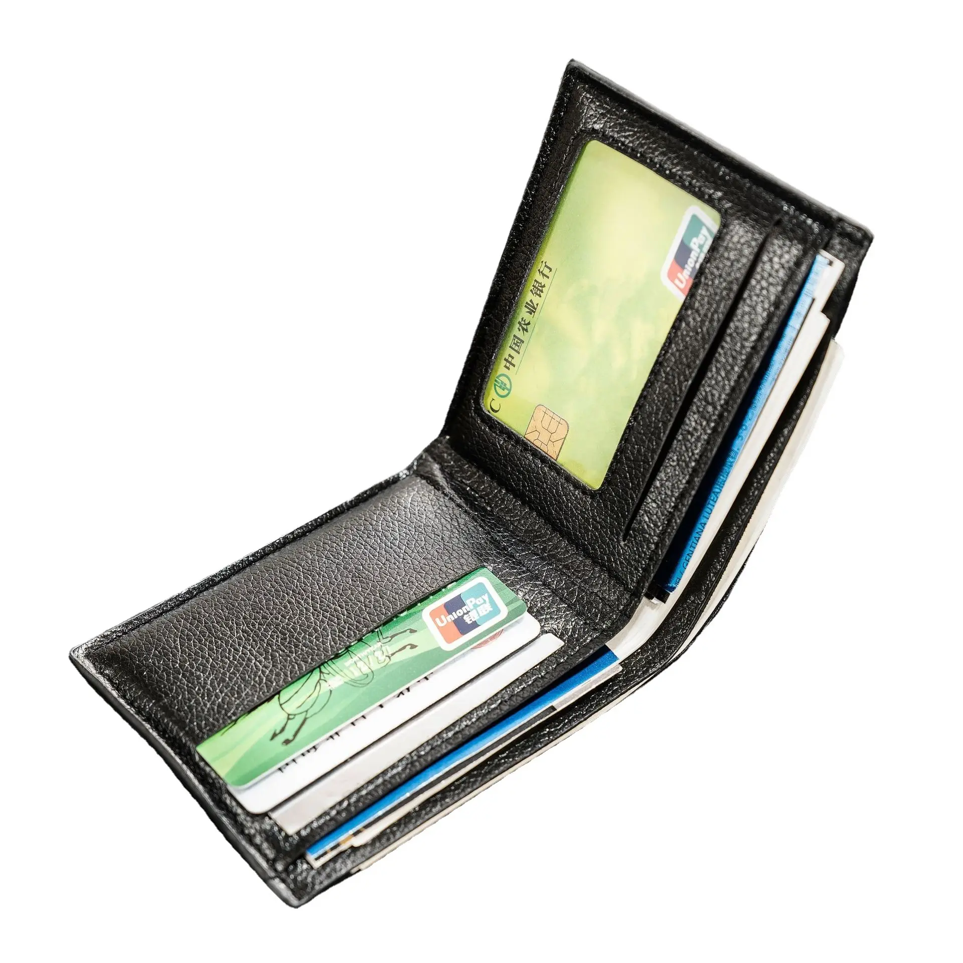 Men's Short Wallet Retro Leather Horizontal Wallet Card Holder Classic Slim Money Purses Multi-functional Business Coin Purse