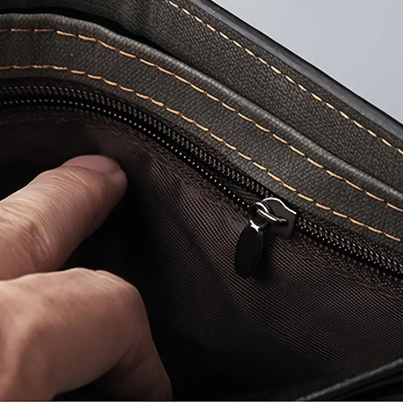 Men Wallet Patchwork PU Leather Small Card Holder Short Wallets Man Purse Card Case Casual Standard Wallet