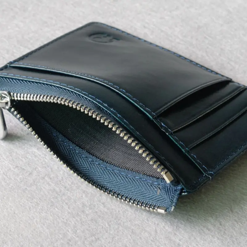 New Thin Genuine Leather Mini Bank Credit Card Wallet Id Card Holder Men's Small Wallet Thin Sleeve Zipper Short Coin Wallets