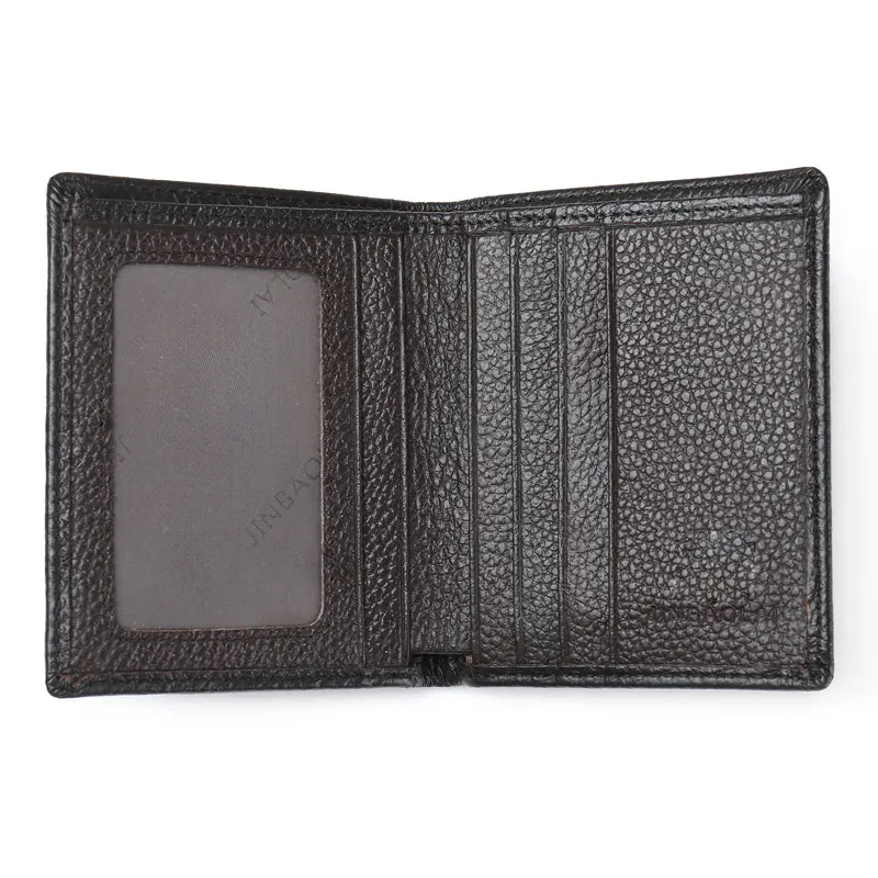 Small Wallet Men Genuine Leather Purses Cowhide Mini Wallets Black and Brown Quality Guarantee Card Holder Cartera