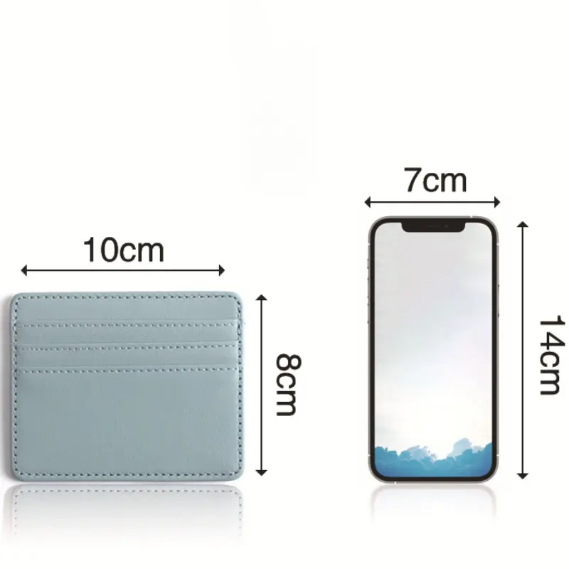 1Pc Pu Leather ID Card Holder Candy Color Bank Credit Card Box Multi Slot Slim Card Case Wallet Women Men Business Card Cover