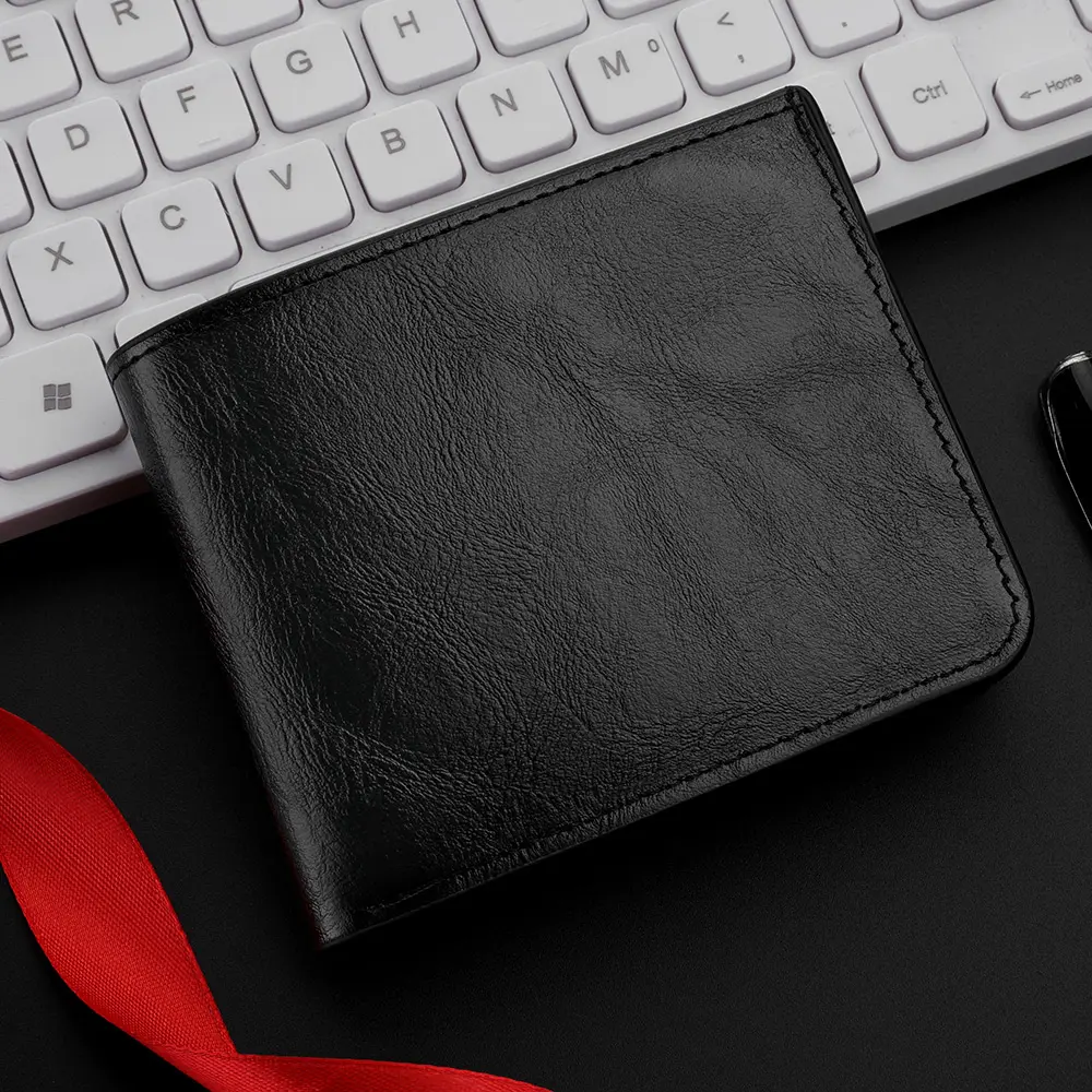 Men's Wallet PU Leather Premium Sense Multi card Slot Business Slim Credit Card ID Card Holder Wallet