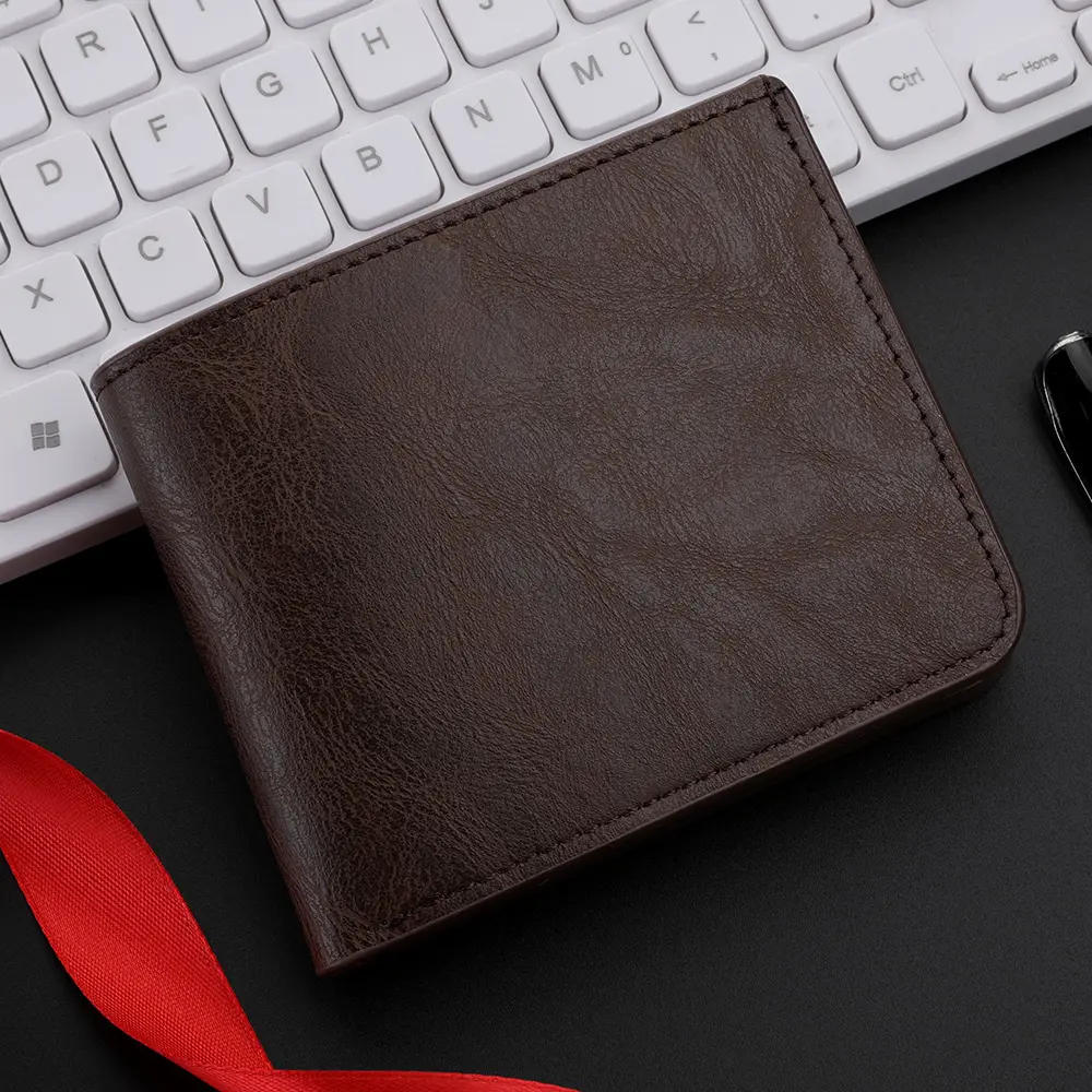 Men's Wallet PU Leather Premium Sense Multi card Slot Business Slim Credit Card ID Card Holder Wallet