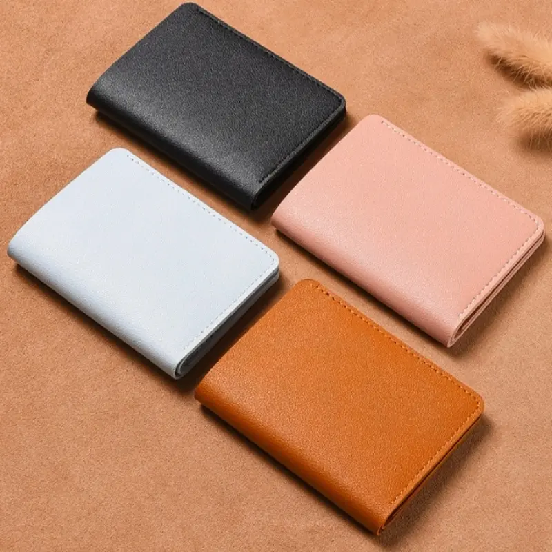Classic Designer PU Leather Small Wallet for Men Short Simple Women's Purse Fashion Ultra Thin Credit Card Bag Coin Purse